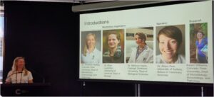 Dr. Rebecca Kading introduces her co-organizers of the complex systems collaboration workshop at the 20th IBRC in Cairns, Australia, August 2025.